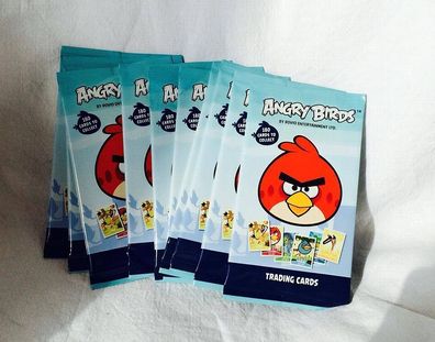 10x Angry Birds Booster Pack Trading Cards Sammelkarten