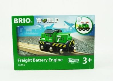 Brio World 33214 Freight Battery Engine Batterie-Frachtlok Holzeisenbahn