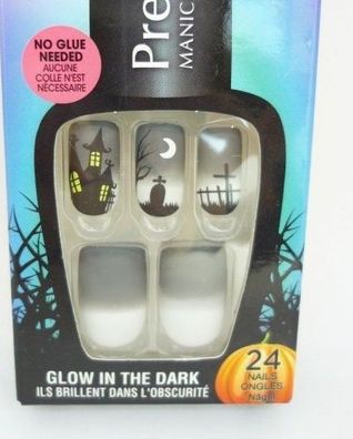 Broadway Nails Glow in the dark Press-On 70790 Candy Apple Friedhof Horror