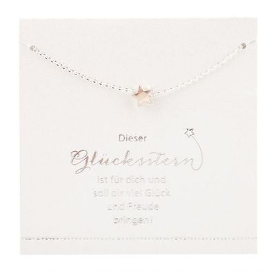 Halskette mit Stern-Anh„nger ... Gl�cksstern f�r Gl�ck & Freude Depesche 8699