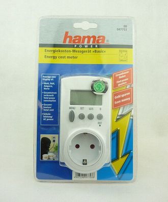 Hama Power Energiekosten-Messger„t Basic - Stromfresser finden + Kindersicherung