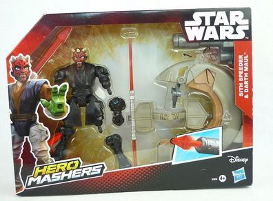 Disney Star Wars Hero Mashers Sith Speeder + Darth Maul Hasbro B3832
