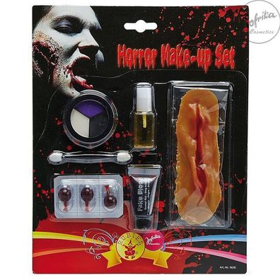 Jofrika 19210 - Horror Make-up Set Blut Narben Halloween Grusel Zombie