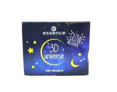 essence 3D universe nail designs Glow in the dark 3D Elemente Mond Sterne