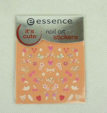 essence Nail Art Stickers 07 Itïs cute selbstklebende Nagelsticker Liebe Herzen