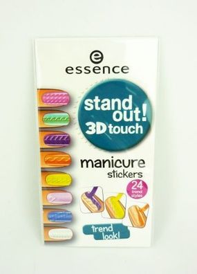 essence stand out! 3D touch manicure stickers 24 styles Nagelsticker