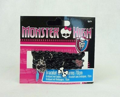 Monster High Armband mit Anh„ngern 70cm schwarz Bracelet MHXX.002 Wickelarmband