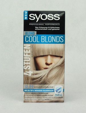 Syoss Coloration Cool Blonds 12-59 k�hles Platinblond 4 Stufen Aufhellung
