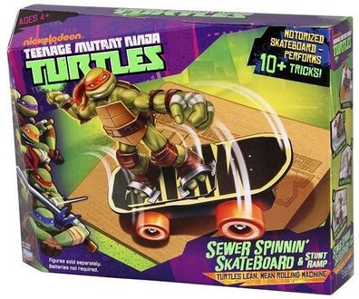 Teenage Mutant Ninja Turtles Skateboard + Motorantrieb Sewer Spinnin Ramp 94051