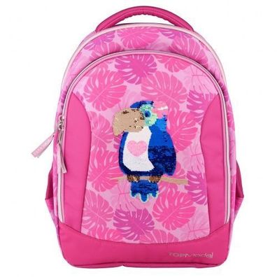 TOPModel Schulrucksack Streichpailletten Tropical pink Depesche 10448