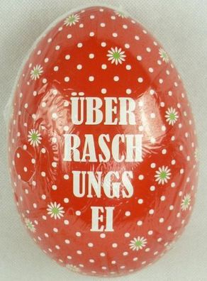 Oster-Ei zum selber bef?llen "šberraschungs Ei" in Rot ca. 15cm