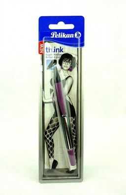 Pelikan th. ink Kugelschreiber Ballpoint Pen ergonomische Griffzone schwarz/ lila