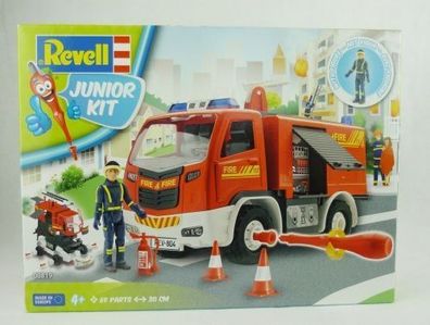 Revell 00819 Junior Kit Feuerwehr 69 Teile 30cm + Figur Level 1 Modellbausatz