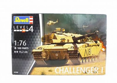 Revell 03308 Level 4 Panzer-Modell Challenger I Modellbausatz 1:76