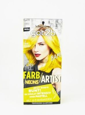 Schwarzkopf got2b Farb/ Artist tempor„re Haarfarbe 107 Neon Gelb