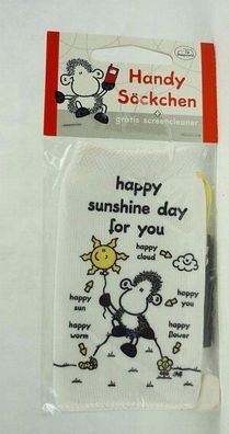 Sheepworld 41812 Handys”ckchen Handysocke "Happy Sunshine Day" + Screencleaner