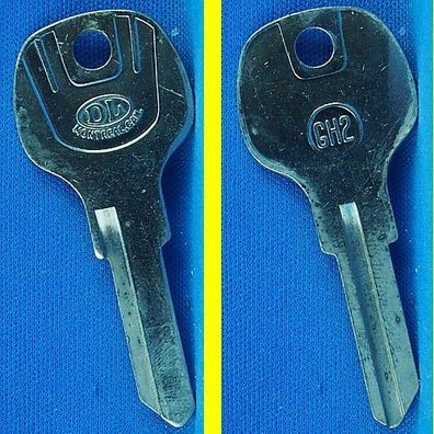 DL Schlüsselrohling GH2 für GHE HX 91 - 320 / Wohnwagen Zündschlüssel