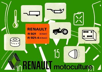 Betriebsanleitung Renault R 921 R7641 - R 921-4 R7644