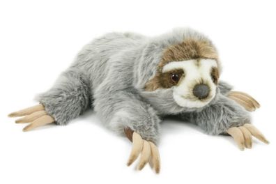 Plüschtier Faultier liegend 34cm Kuscheltiere Stofftiere Faultiere Tier Tiere