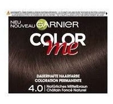 Garnier Color me 4.0 Natürliches Mittelbraun Glanz verstärkende Pflegekur Haarfarbe
