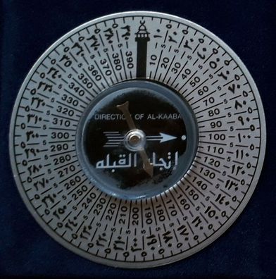 Mekka Kompass mit Etui und englischer Anleitung