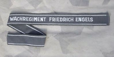 NVA Ärmelband Wachregiment Friedrich Engels Ärmelstreifen grau original