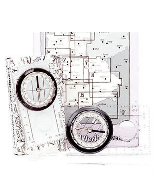 Karten Kompass Wanderkompass mit Umhängekordel