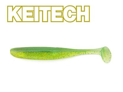 4" Keitech Easy Shiner 7 Lime/ Chartreuse Barsch Zander Softbait Japanbait Shad