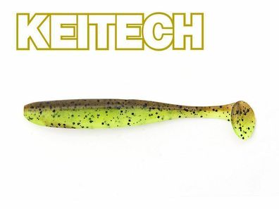 3"KEITECH Easy Shiner Green Pumpkin/ Chatreuse Barsch Zander Softbait Japanbait