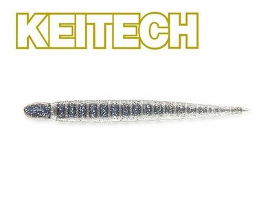 Custom Leech Keitech Pro Blue Shiner Barsch Zander Softbait Japanbait Drop Shot