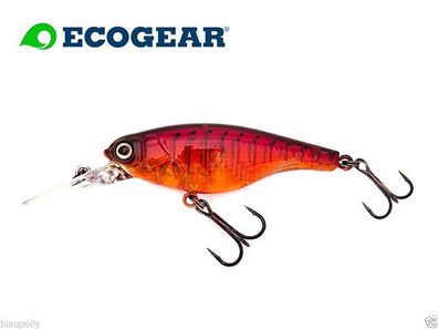 Ecogear SX 60F Orange Nr 336 Twitchbait Japanwobbler Barsch Hecht Zander Forelle