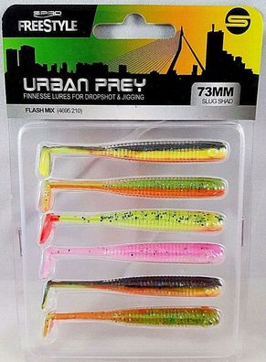 Spro Freestyle Urban Prey Micro Slug Shot Drop-Shot UL-Fishing 6 Stk Barsch