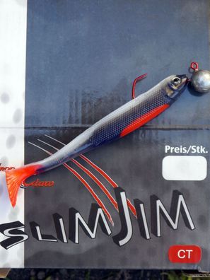 Slim Jim "The Flash" in 13 cm incl VMC-Jig 3/0 18g Gummifisch Hecht Zander
