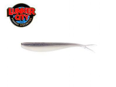 2,5" Fin-S Fish von Lunker City 6 cm 20 Stk V-Tail Shad Barsch Alewife glo Belly