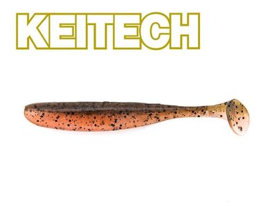 4" Keitech Easy Shiner Green Pumpkin Fire Barsch Zander Softbait Japanbait Shad