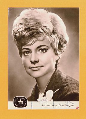 Annemarie Brodhagen ( Moderatorin - DDR ) - persönlich signiert