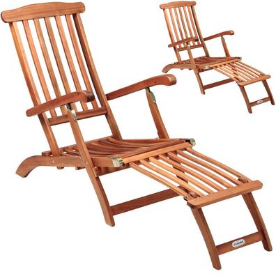 2x Sonnenliege Gartenliege Holz Liege Liegestuhl Gartenmöbel Garten Hängematte