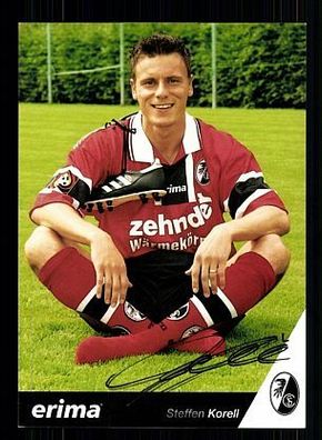 Steffen Korell SC Freiburg 1997-98 Autogrammkarte + A53866 KR