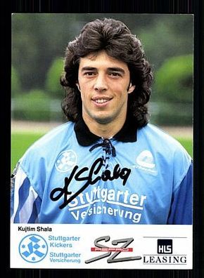 Kujtim Shala Stuttgarter Kickers 1992-93 Autogrammkarte + A53881 KR