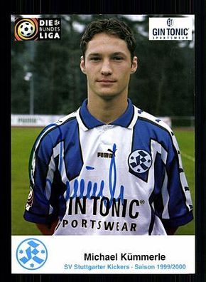 Michael Kümmerle Stuttgarter Kickers 1999-00 Autogrammkarte + A53891 KR