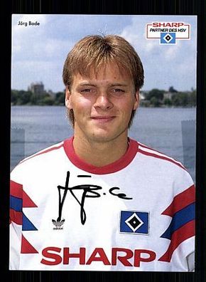 Jörg Bode Hamburger SV 1991-92 Autogrammkarte + A54056 KR