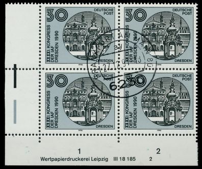 DDR 1990 Nr 3360 DV WPL 2 zentrisch gestempelt WAAGR PAAR EC X0209CE