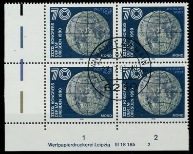 DDR 1990 Nr 3362 DV WPL 2 zentrisch gestempelt WAAGR PAAR EC X0209E2