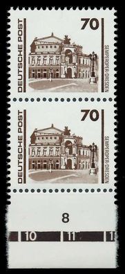 DDR DS Bauwerke Denkmäler Nr 3348III + 3348 postfrisch X025EEE