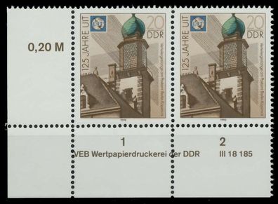 DDR 1990 Nr 3333 postfrisch WAAGR PAAR ECKE-ULI X02633E