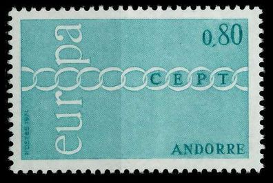 Andorra (FRANZ. POST) 1971 Nr 233 postfrisch X02C686