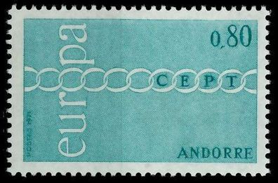 Andorra (FRANZ. POST) 1971 Nr 233 postfrisch X02C692
