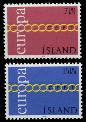 ISLAND 1971 Nr 451-452 postfrisch SAAA852