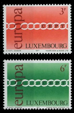 Luxemburg 1971 Nr 824-825 postfrisch SAAA8D6