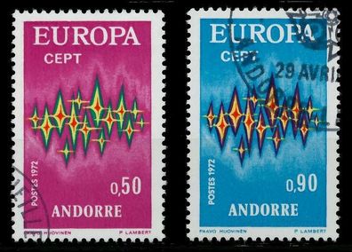 Andorra (FRANZ. POST) 1972 Nr 238-239 gestempelt X02CA2E